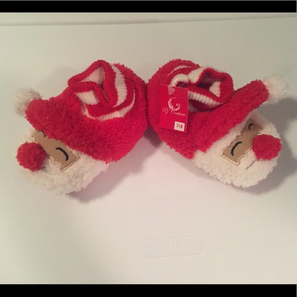 COPY - PJ Couture 7/8 santa christmas slipper